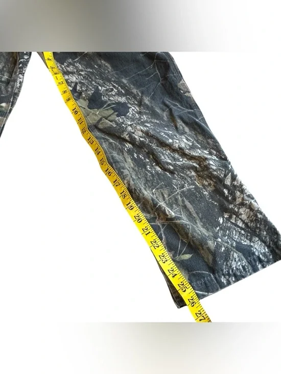 Vintage Mossy Oak Camo Bib Overalls Youth L Hunting Outdoor - Picture 7 of 12